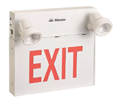 EL-180-18RCS Steel LED Emergency Exit Sign Combo