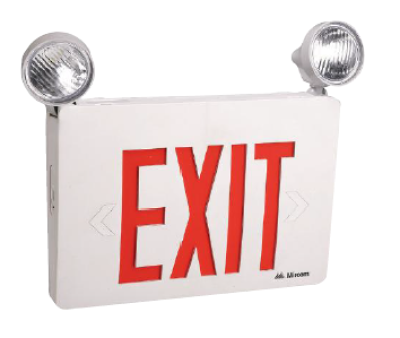 EL-7027BR* LED Emergency Exit Sign Combo With Adjustable Heads