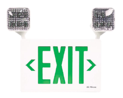 EL-7027AG LED Emergency Exit Sign Combo With Adjustable Heads