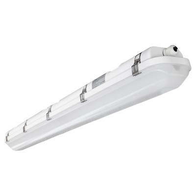 GL 160° Distribution LED Vapor Tight Fixture Tri-proof Light 4FT 40W 60W -130lm/w -100-277V or 120-347V -UL cUL DLC Premium