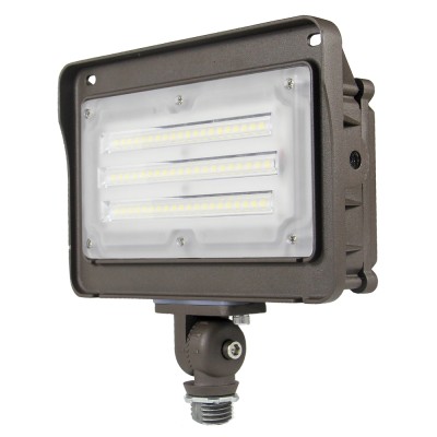  GL (FL-C2-D) LED Flood Light with Photocell 1/2 NTP Knucle 15W 30W 50W -130lm/w -100-277V -ETL cETL DLC